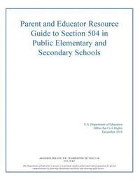 bokomslag Parent and Educator Resource Guide to Section 504 in Public Elementary and Secon