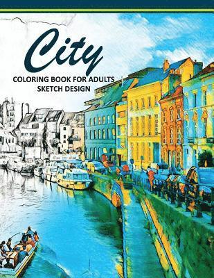 City Coloring Books for Adults: A Sketch grayscale coloring books beginner (High Quality picture) 1