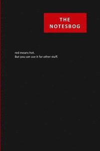bokomslag notesbog - 6x9', kariert, 190 Seiten, red