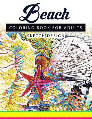 Beach Coloring Books for Adults: A Sketch grayscale coloring books beginner (High Quality picture) 1