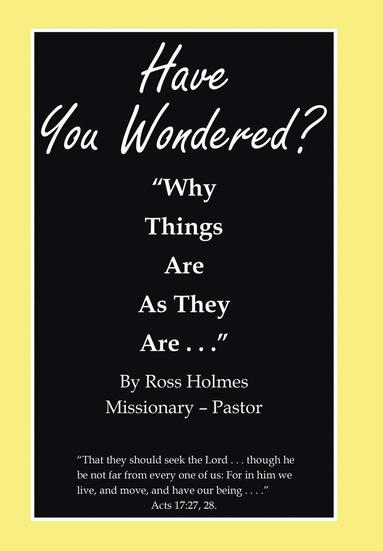 bokomslag "Have You Wondered?"