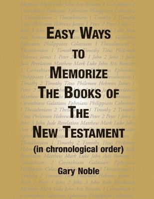 Easy Ways to Memorize the Book of the New Testament 1