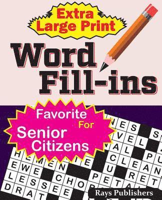 Extra Large Print WORD FILL-ins 1