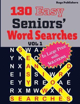 bokomslag 130 Easy SENIORS' Word Searches