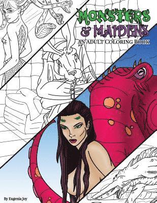 bokomslag Monsters and Maidens: An Adult Coloring Book