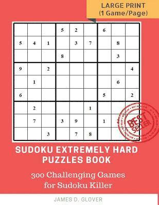 James D Glover, James D. Glover - Sudoku Extremely Hard Puzzles Book, Häftad