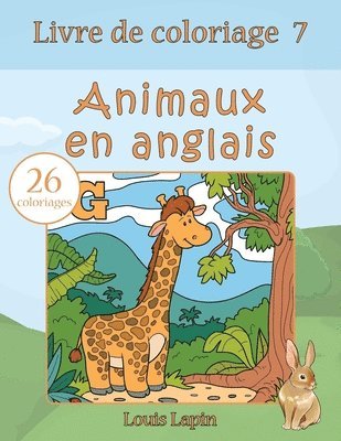bokomslag Livre de coloriage animaux en anglais: 26 coloriages