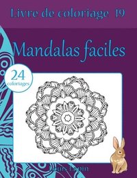 bokomslag Livre de coloriage mandalas faciles: 24 coloriages