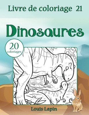 bokomslag Livre de coloriage dinosaures: 20 coloriages