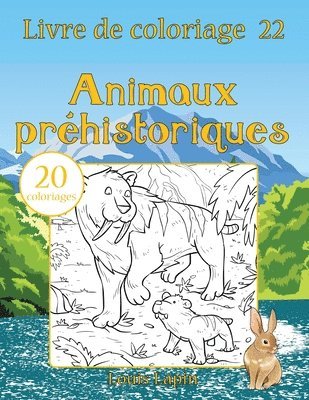 bokomslag Livre de coloriage animaux préhistoriques: 20 coloriages