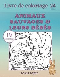 bokomslag Livre de coloriage animaux sauvages & leurs bébés: 19 coloriages