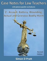 bokomslag Case Notes for Law Teachers: Assault, Battery, Wounding, Actual and Grievous Bodily Harm