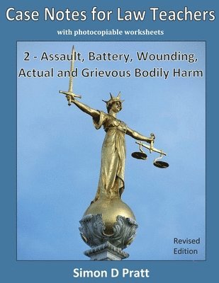Simon D. Pratt, Ace Law Materials - Case Notes for Law Teachers: Assault, Battery, Wounding, Actual and Grievous Bodily Harm, Häftad