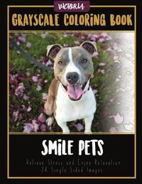 bokomslag Smile Pets: Grayscale Coloring Book, Relieve Stress and Enjoy Relaxation 24 Single Sided Images