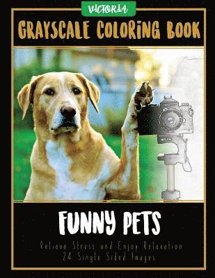Victoria - Funny Pets: Grayscale Coloring Book, Relieve Stress and Enjoy Relaxation 24 Single Sided Images, Häftad. Tillgänglighet: Lägg i varukorg