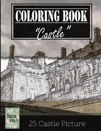 bokomslag Castle History Architechture Greyscale Photo Adult Coloring Book, Mind Relaxation Stress Relief: Just added color to release your stress and power bra