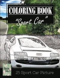bokomslag Sportcar Greyscale Photo Adult Coloring Book, Mind Relaxation Stress Relief: Just added color to release your stress and power brain and mind, colorin