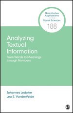 bokomslag Analyzing Textual Information