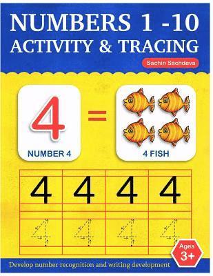 Sachin Sachdeva - Numbers 1-10: Activity and Tracing Workbook for Kids Ages 3-5, Häftad