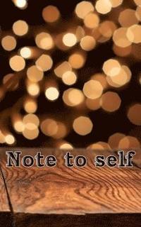 bokomslag Note to self
