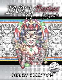 bokomslag Inky Besties Greyscale: Grayscale coloring book