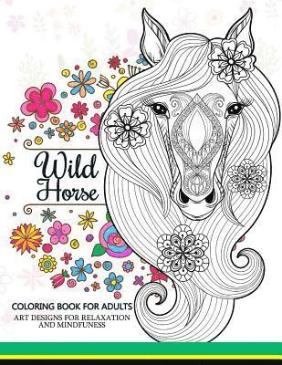 Wild Horses coloring book: Coloring Book for Adult 1