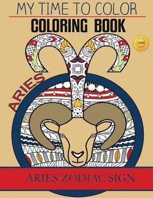 Aries Zodiac Sign - Adult Coloring Book 1