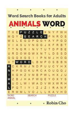 Word Search Books for Adults: Animals Word 1