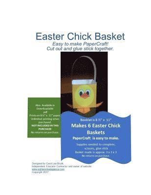 Easter Chick Basket PaperCraft: Easter Chick Basket PaperCraft 1
