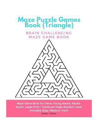 bokomslag Maze Puzzle Games Book (Triangle)