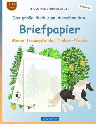 bokomslag BROCKHAUSEN Bastelbuch Bd. 1 - Das große Buch zum Ausschneiden: Briefpapier: Meine Traumpferde: Tinker-Pferde