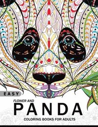 bokomslag Easy Flower and Panda Coloring book for Adults: An Adult coloring Book