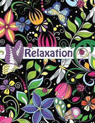 Relaxation-Coloring Book for Adults: Flowers, Animals and Garden Designs 1