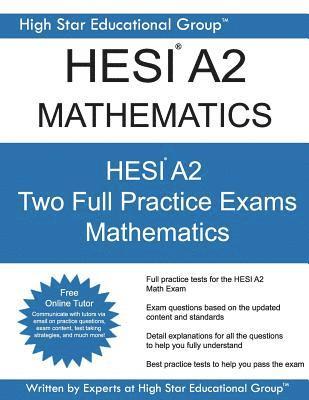 bokomslag HESI A2 Mathematics: HESI A2 Math Exam - Health Education Systems Incorporated