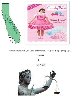 Terry Virgil - What is wrong with Cal. Const. amend.chap.85.(Thes, Häftad
