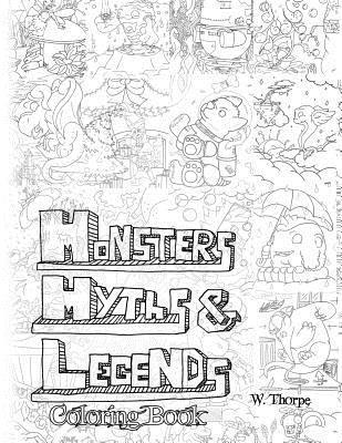 Monsters, Myths and Legends Coloring Book 1