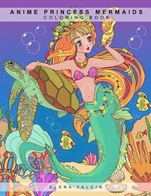 Coloring book ANIME Princess Mermaids 1