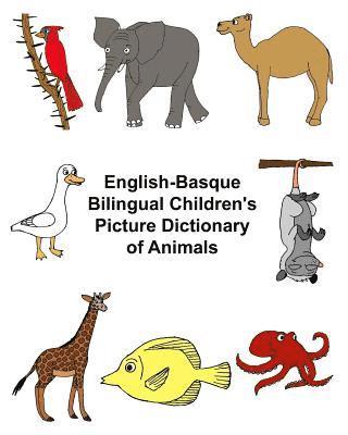 bokomslag English-Basque Bilingual Children's Picture Dictionary of Animals