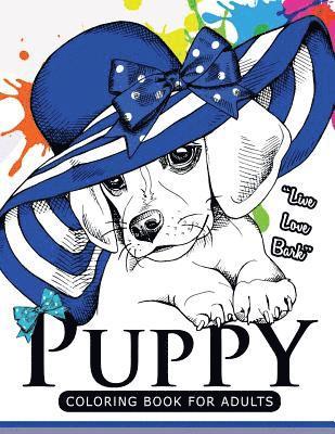 bokomslag Puppy coloring Book for Adults: An Adult coloring book for dogs lover