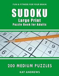 bokomslag Sudoku Large Print Puzzle Book for Adults