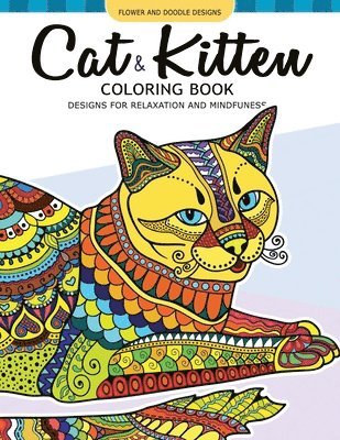 Cat and Kitten Coloring Book: A Pet coloring book for cat lover. An Adult coloring book 1