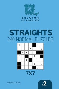 bokomslag Creator of puzzles - Straights 240 Normal Puzzles 7x7 (Volume 2)