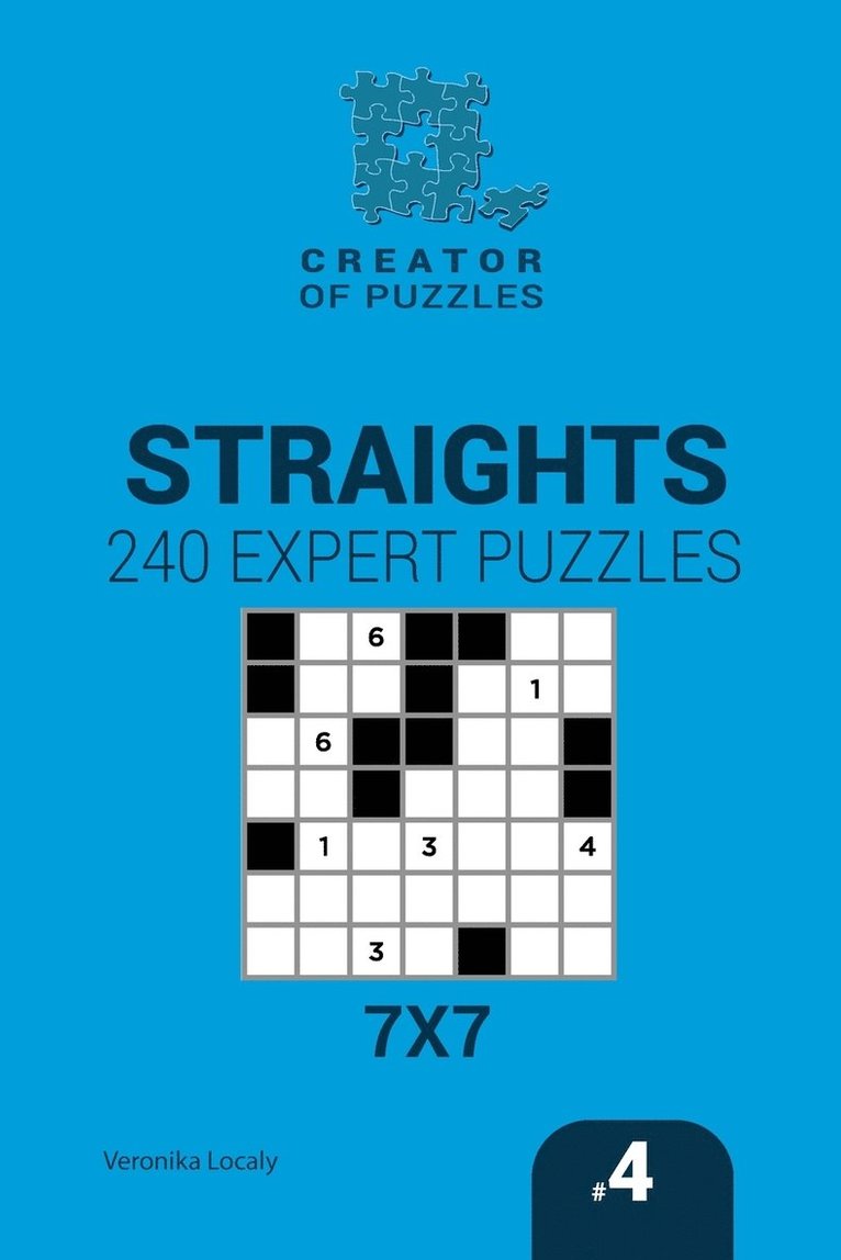 Creator of puzzles - Straights 240 Expert Puzzles 7x7 (Volume 4) 1