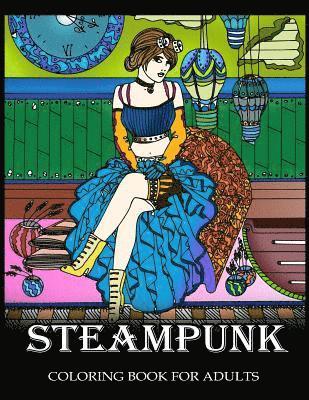 bokomslag Steampunk Coloring Book for Adults: Women Steampunk Fashion Design