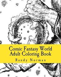 bokomslag Comic Fantasy World Adult Coloring Book