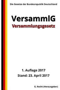 bokomslag Versammlungsgesetz - VersammlG, 1. Auflage 2017