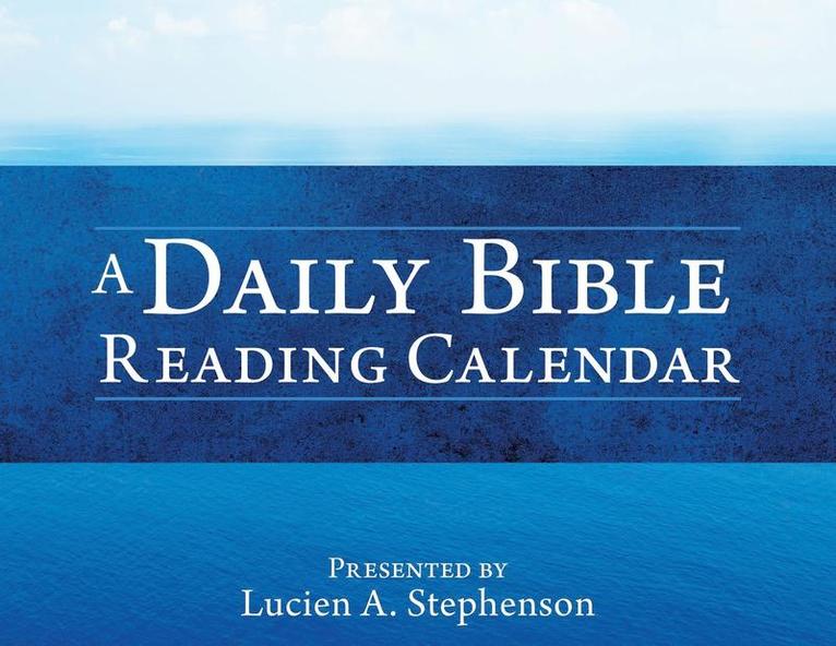 A Daily Bible Reading Calendar 1