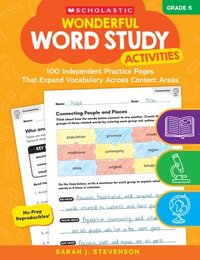 bokomslag Wonderful Word Study Activities: Grade 5: 100 Independent Practice Pages That Expand Vocabulary Across Content Areas