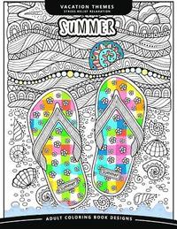 bokomslag Summer Coloring Book: An Adutl coloring books Relax you mood with Sea, Beach and Animal in the garden flower and floral