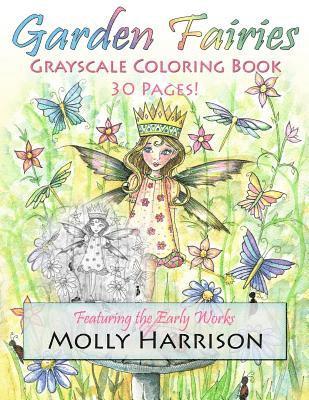 bokomslag Garden Fairies Grayscale Coloring Book